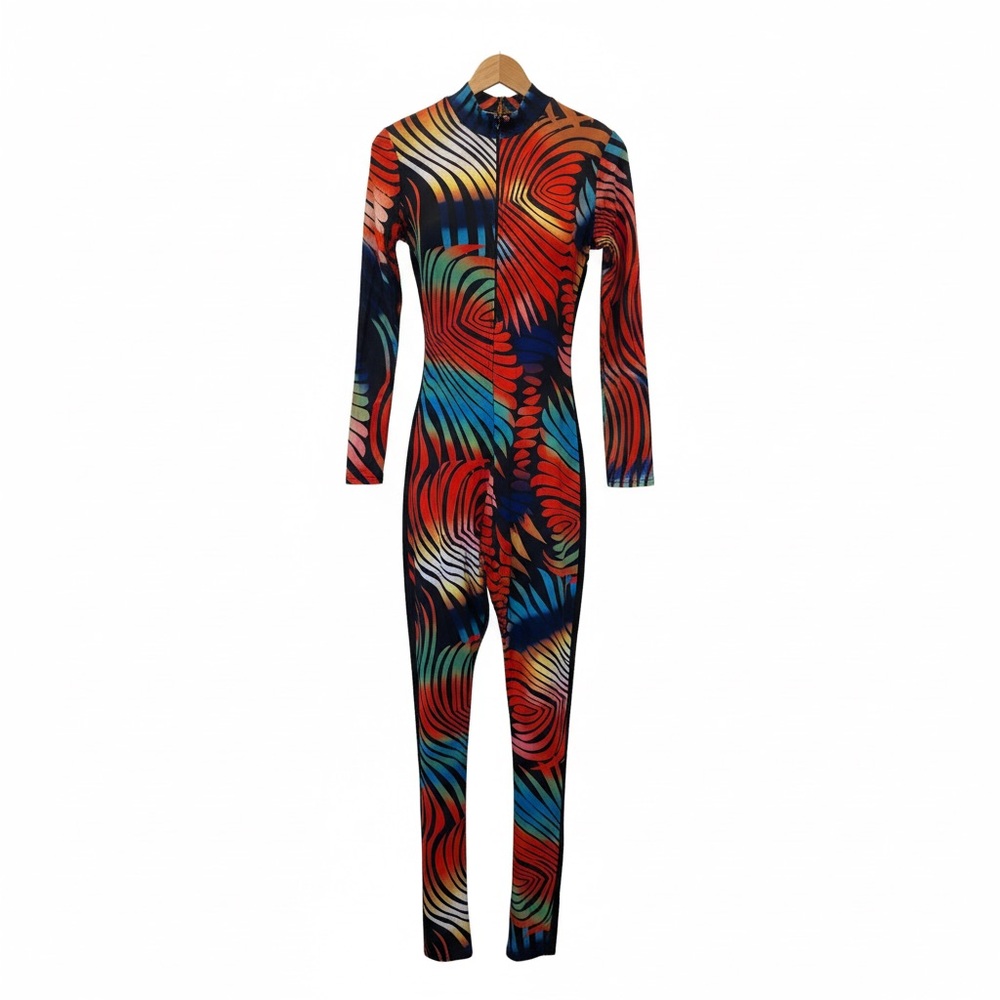 Loragal Stretchy One Piece Colorful Bodycon Pride Fairy Festival‎ Life Sz L NWT